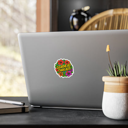 GearHead Threads Floral Sticker