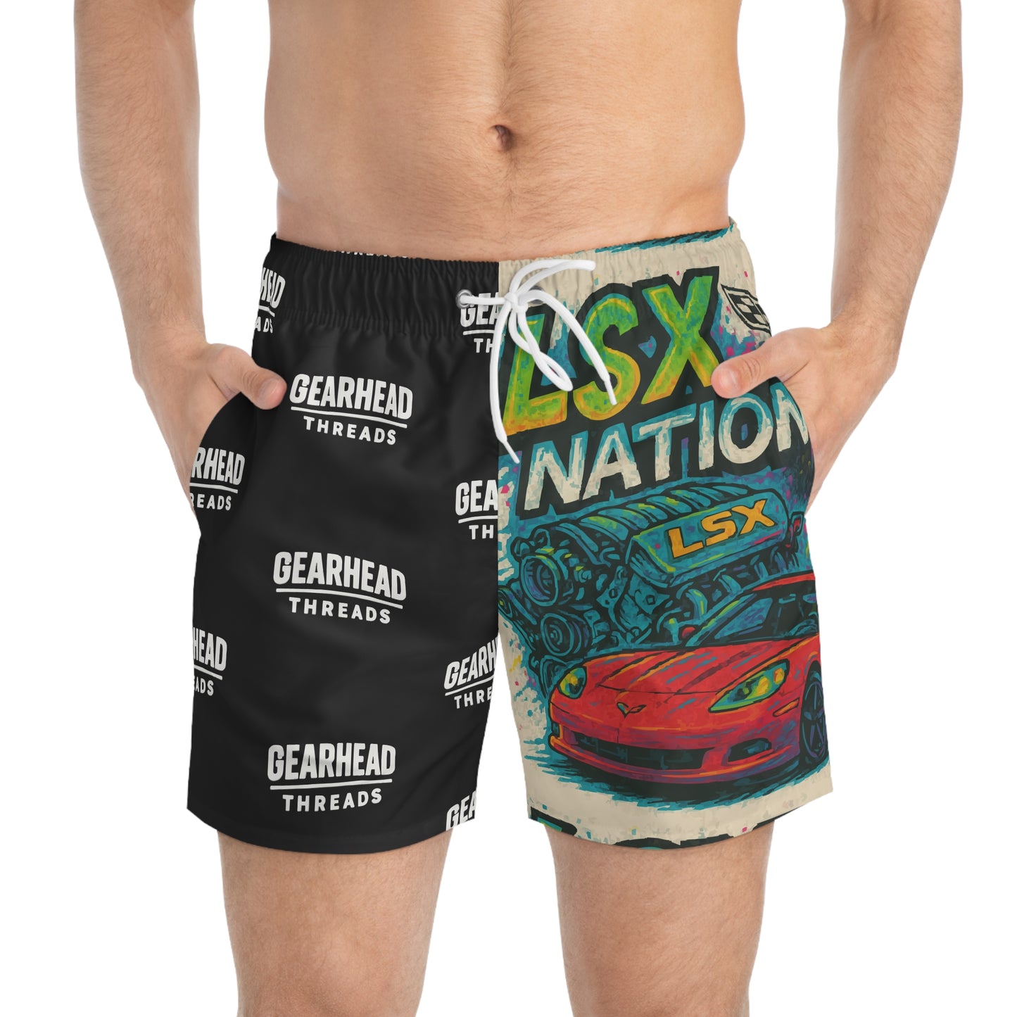 GearHeads Threads LSX Nation Swim Trunks