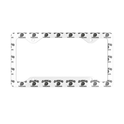 GearHead Threads Metal License Plate Frame