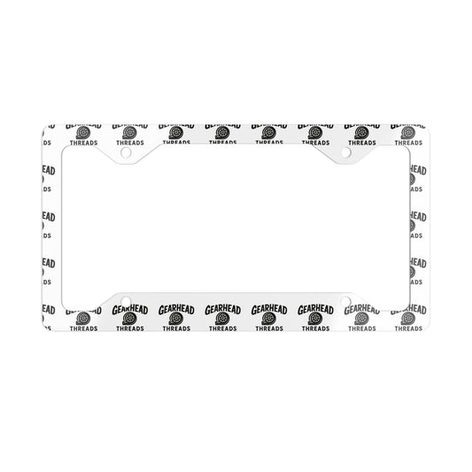 GearHead Threads Metal License Plate Frame